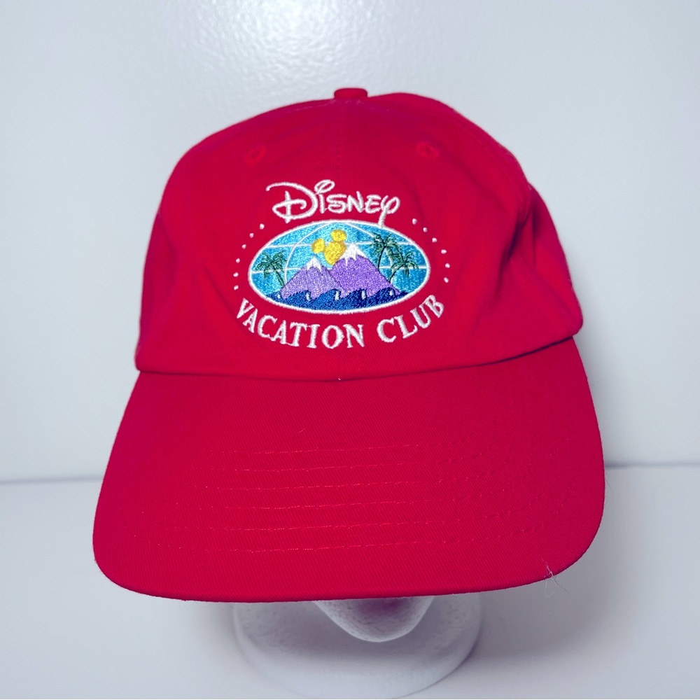 Disney Vacation Club Member Red Baseball Cap Embroidered